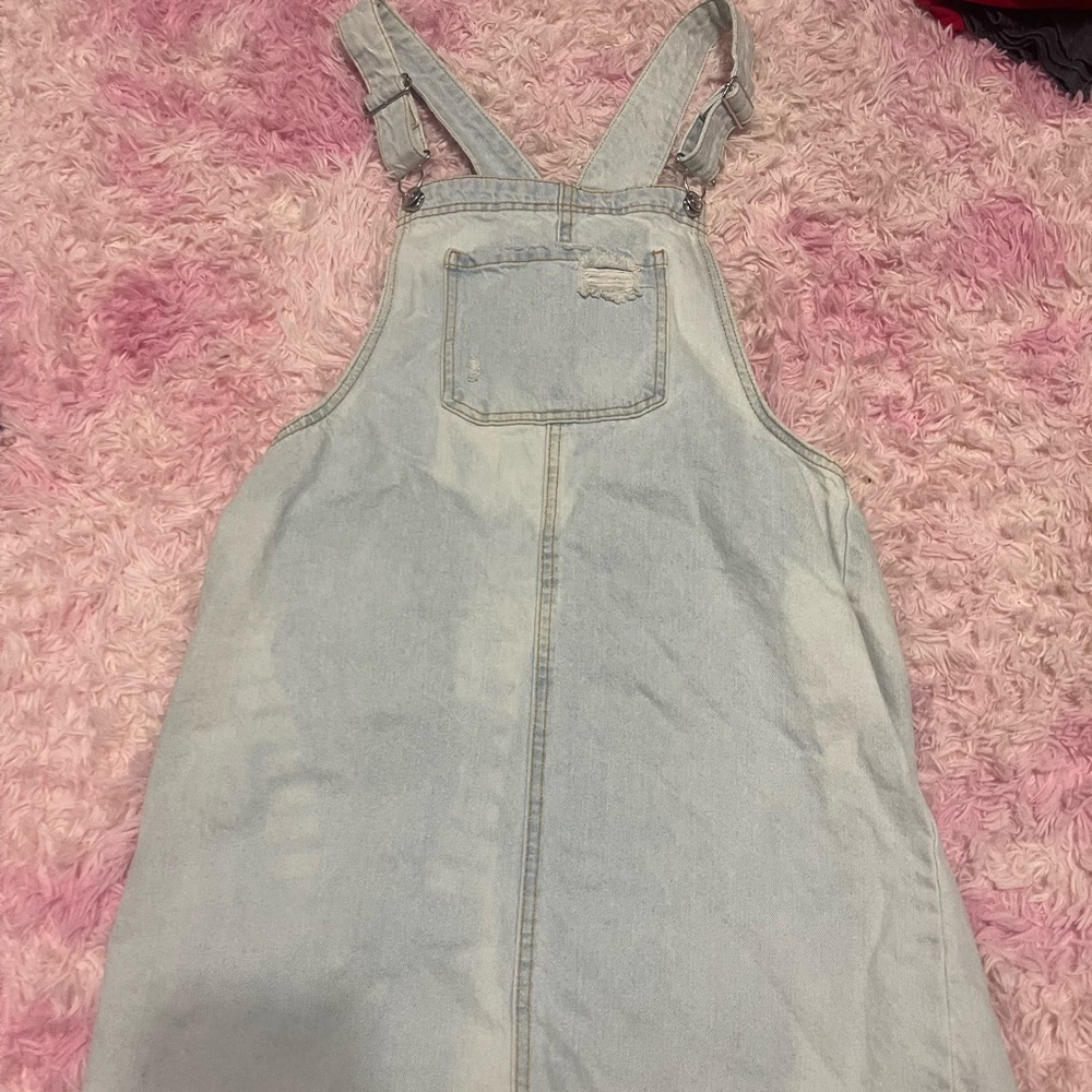 Medium Jean overall skirt